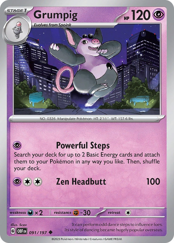 Grumpig [091/197] [Obsidian Flames]