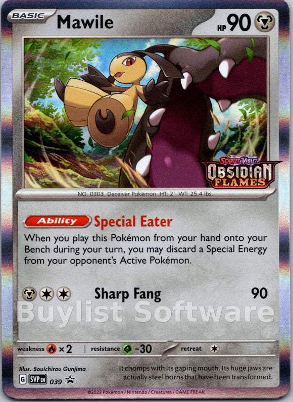 Mawile (Scarlet & Violet Promo Cards Stamped) [039] [Scarlet & Violet Promo Cards] Holofoil