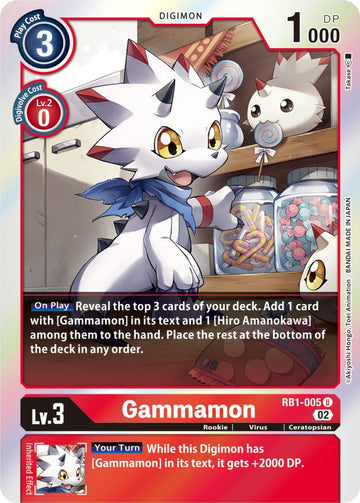 Gammamon - RB1-005 [RB1-005] [Resurgence Booster] Foil