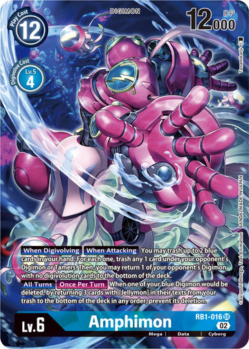 Amphimon (Textured Alternate Art) [RB1-016] [Resurgence Booster] Foil