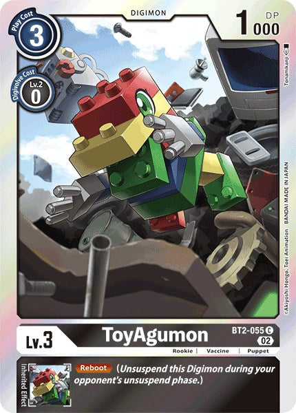ToyAgumon (Resurgence Booster Reprint) [BT2-055] [Resurgence Booster] Foil