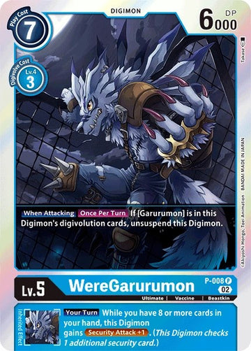 WereGarurumon - P-008 (Resurgence Booster Reprint) [P-008] [Resurgence Booster] Foil