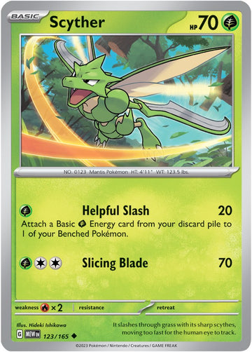 Scyther [123/165] [Scarlet & Violet 151] Reverse Holofoil