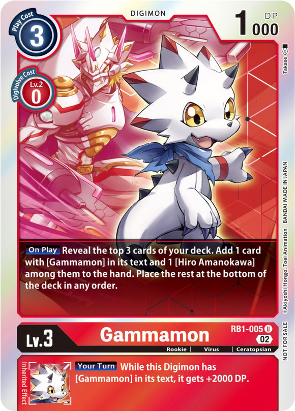 Gammamon (Resurgence Booster Box Promotion Pack) [RB1-005 U] [Resurgence Booster] Foil