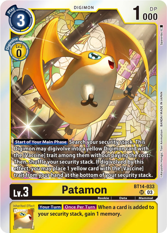 Patamon [BT14-033] [Blast Ace] Foil