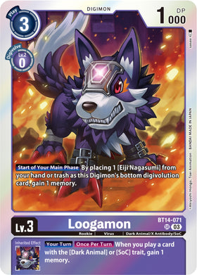 Loogamon [BT14-071] [Blast Ace] Foil