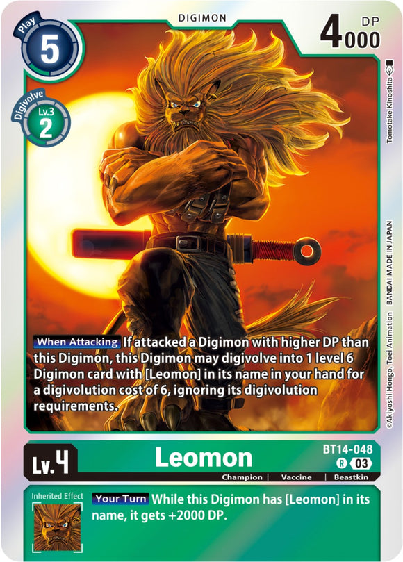 Leomon [BT14-048] [Blast Ace] Foil