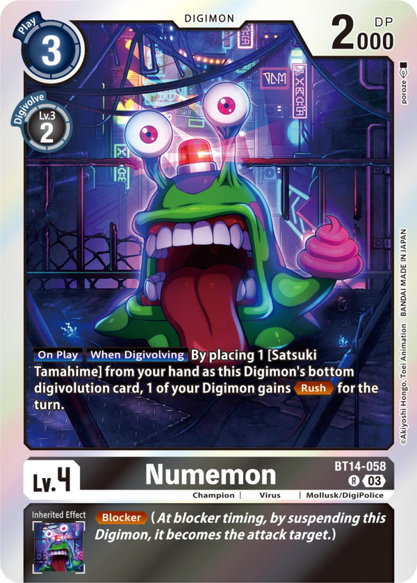 Numemon [BT14-058] [Blast Ace] Foil
