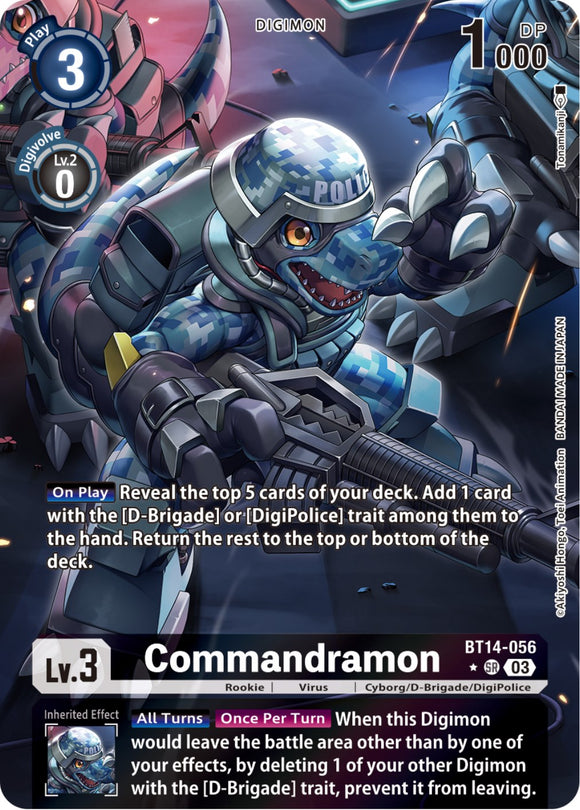 Commandramon (Alternate Art) [BT14-056] [Blast Ace] Foil