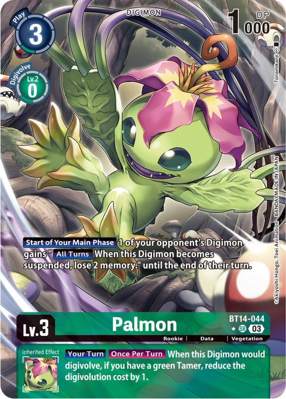 Palmon (Alternate Art) [BT14-044] [Blast Ace] Foil