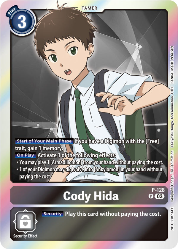 Cody Hida (Tamer Party Pack -The Beginning- Ver. 2.0) [P-128] [Digimon Promotion Cards] Foil