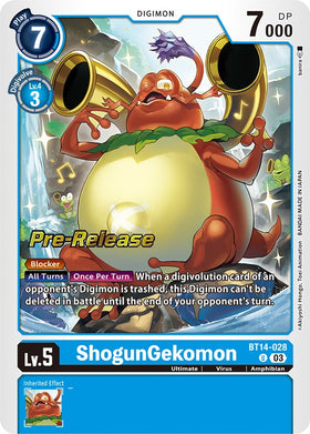 ShogunGekomon [BT14-028] [Blast Ace Pre-Release Cards] Foil