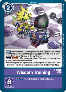 Wisdom Training (Blast Ace Box Topper) [P-108] [Digimon Promotion Cards] Foil
