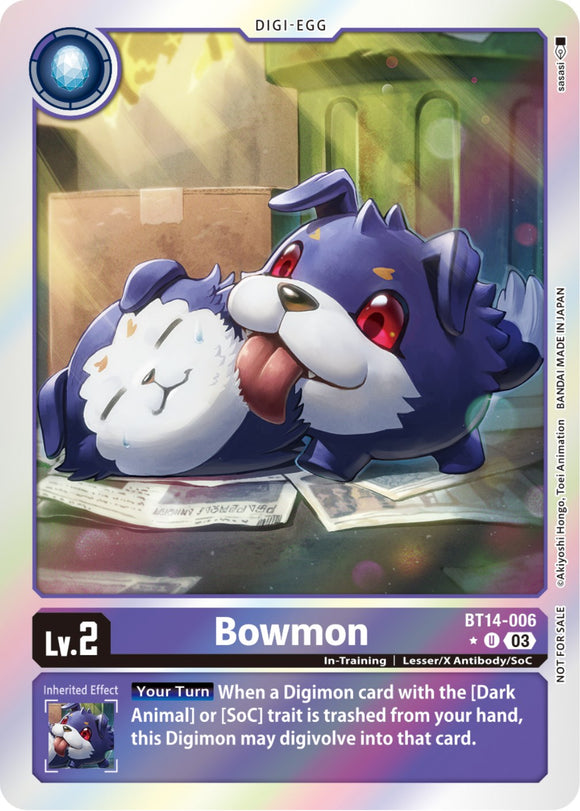Bowmon (Blast Ace Box Promotion Pack) [BT14-006] [Blast Ace] Foil