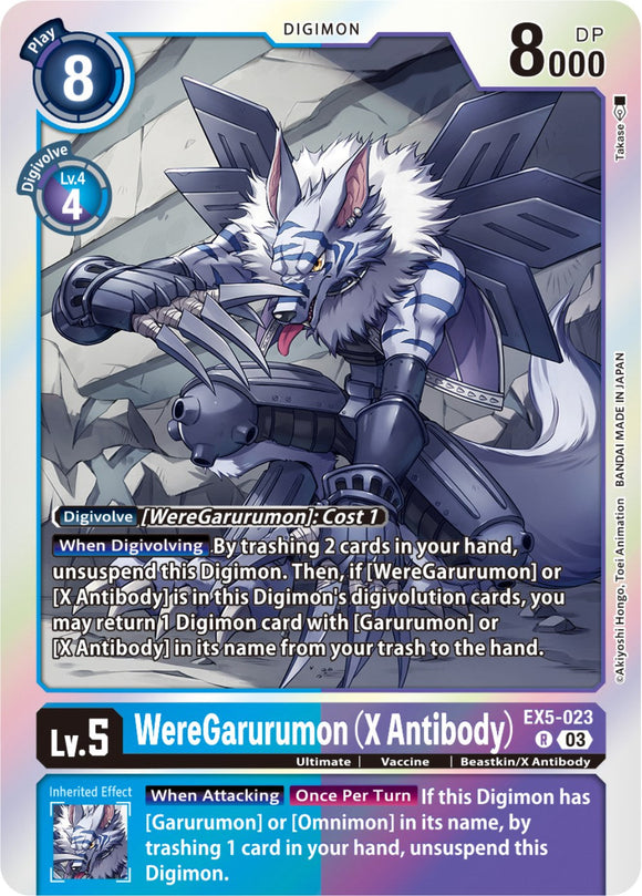 WereGarurumon (X Antibody) [EX5-023 R] [Animal Colosseum] Foil