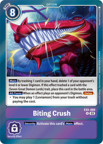 Biting Crush [EX5-069] [Animal Colosseum] Foil