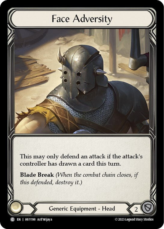 Face Adversity [HVY198] [Heavy Hitters] Cold Foil