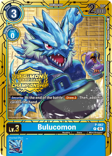 Bulucomon - P-067 (Championship 2023 Gold Card Set) [P-067 P] [Digimon Promotion Cards] Foil