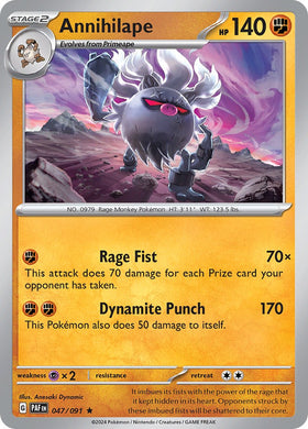 Annihilape [047/091] [Paldean Fates] Reverse Holofoil