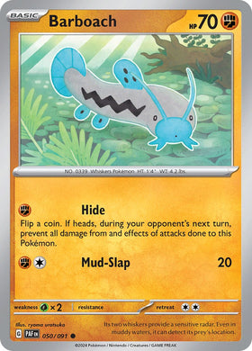 Barboach [050/091] [Paldean Fates] Reverse Holofoil