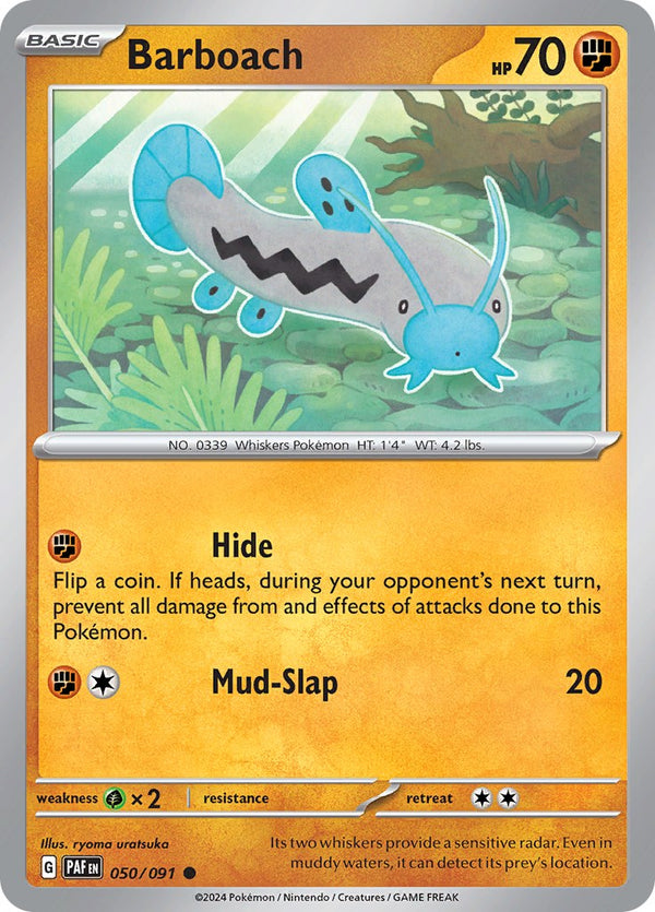Barboach [050/091] [Paldean Fates] Reverse Holofoil