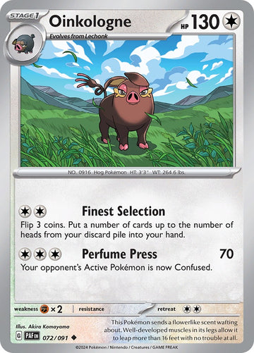 Oinkologne [072/091] [Paldean Fates] Reverse Holofoil