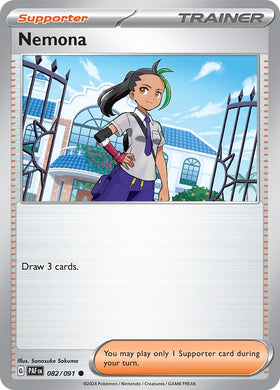 Nemona [082/091] [Paldean Fates] Reverse Holofoil