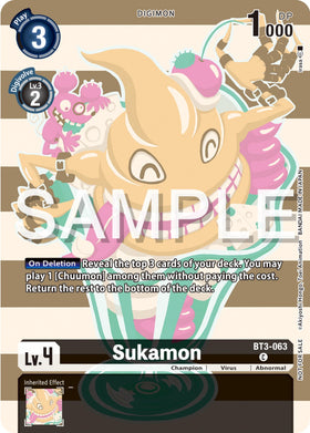 Sukamon (Digimon Illustration Competition Pack 2023) [BT3-063] [Release Special Booster 1.0]