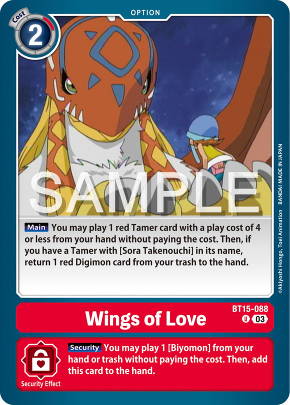 Wings of love [BT15-088 U] [Exceed Apocalypse]