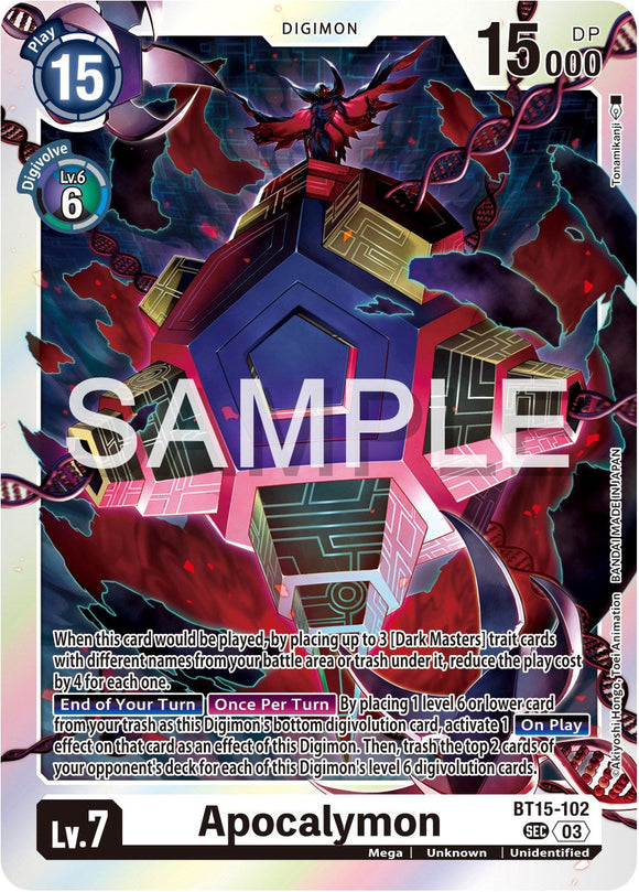 Apocalymon [BT15-102 SEC] [Exceed Apocalypse] Foil