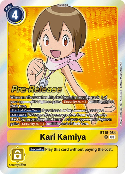 Kari Kamiya [BT15-084] [Exceed Apocalypse Pre-Release Cards] Foil