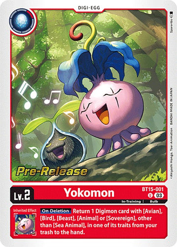 Yokomon [BT15-001] [Exceed Apocalypse Pre-Release Cards] Foil