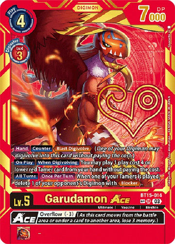 Garudamon ACE (Special Rare) [BT15-014] [Exceed Apocalypse] Foil