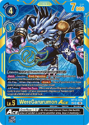 WereGarurumon ACE (Special Rare) [BT15-026] [Exceed Apocalypse] Foil
