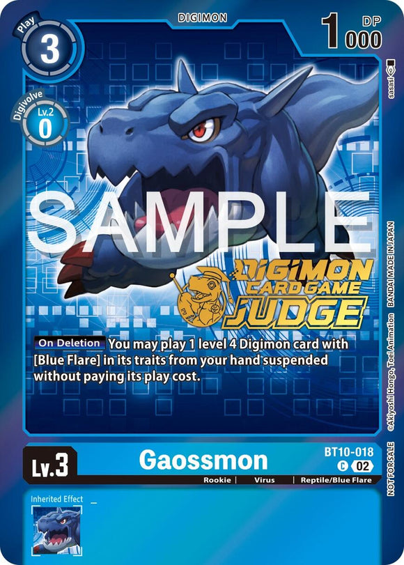 Gaossmon (Judge Pack 5) [BT10-018] [Xros Encounter] Foil