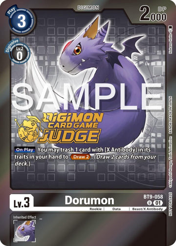Dorumon (Judge Pack 5) [BT9-058] [X Record] Foil