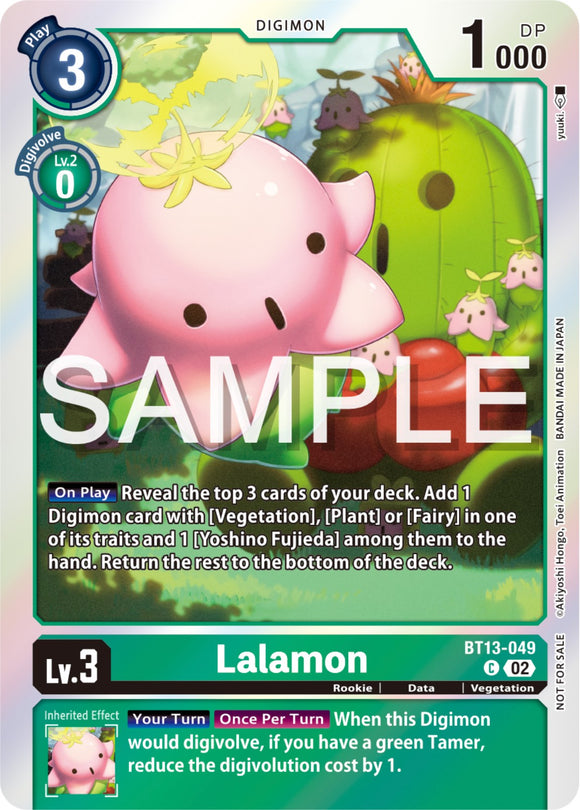 Lalamon (Event Pack 6) [BT13-049] [Versus Royal Knights] Foil