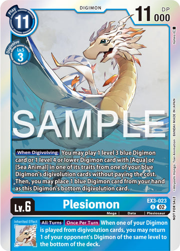 Plesiomon (Event Pack 6) [EX3-023] [Draconic Roar] Foil