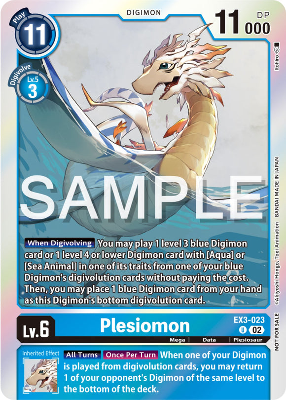 Plesiomon (Event Pack 6) [EX3-023] [Draconic Roar] Foil