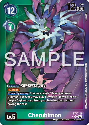 Cherubimon (Advanced Deck Set Double Typhoon Secret Pack) [ST17-09] [Starter Deck 17: Double Typhoon Advanced Deck Set] Foil