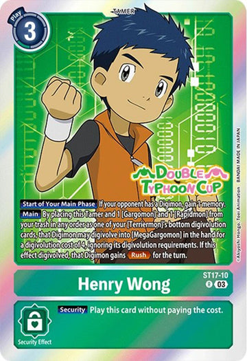 Henry Wong [ST17-10] [Starter Deck 17: Double Typhoon Advanced Deck Set Pre-Release Cards] Foil
