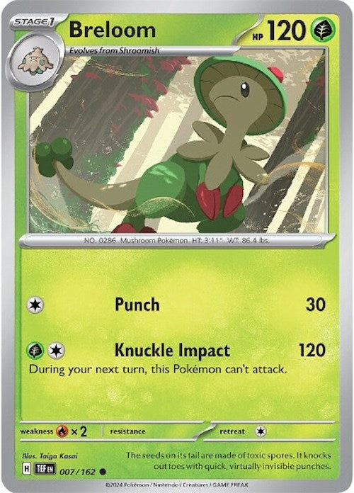 Breloom [007/162] [Temporal Forces] Reverse Holofoil