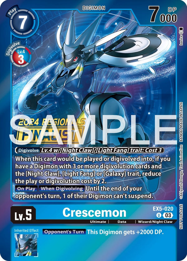 Crescemon (2024 Regionals Finalist) [EX5-020] [Animal Colosseum] Foil
