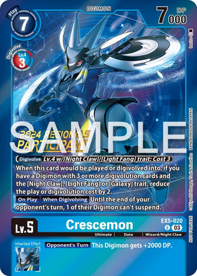 Crescemon (2024 Regionals Participant) [EX5-020] [Animal Colosseum] Foil