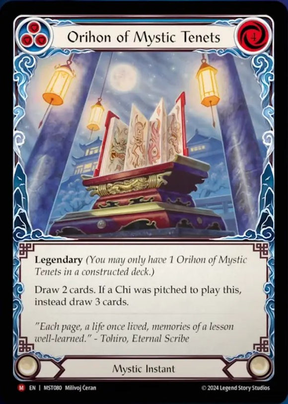 Orihon of Mystic Tenets [MST080] [Part the Mistveil] Rainbow Foil