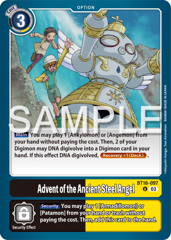 Advent of the Ancient Steel Angel [BT16-097 U] [Beginning Observer]