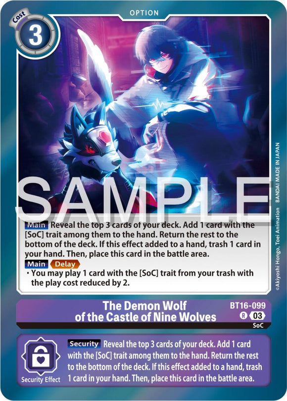 The Demon Wolf of the Castle of Nine Wolves [BT16-099] [Beginning Observer] Foil
