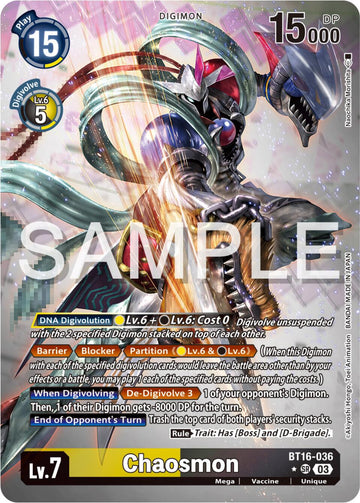 Chaosmon (Alternate Art) [BT16-036] [Beginning Observer] Foil