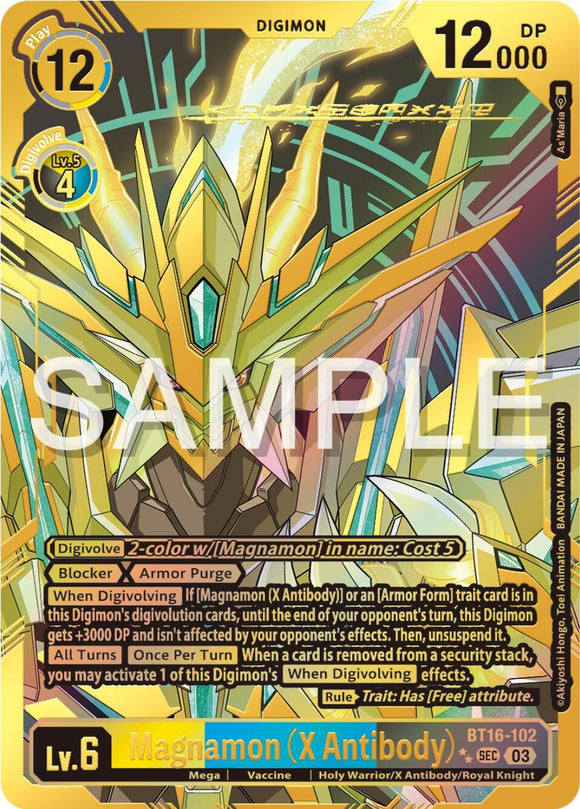 Magnamon (X Antibody) (Textured) [BT16-102] [Beginning Observer] Foil