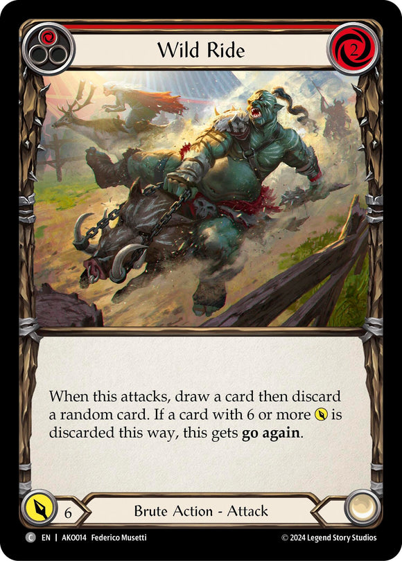 Wild Ride (Red) [AKO014] [Armory Deck: Kayo]